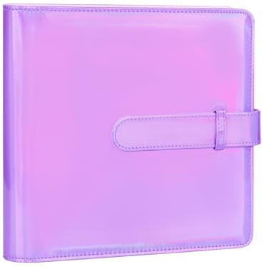 Ruibytree Album Fotografico da 360 Foto per Instax Mini, Magico Viola | Copertina Rigida in Pelle PU, Pagine Senza Acidi, Caricamento Laterale, Tasche da 6 × 9 cm, Mini e Leggero, Grande capacità