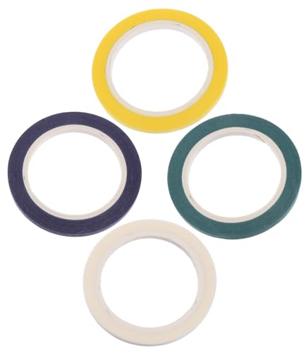 EXCEART 4rollen Klebeband Für Notizbücher Papierklebeband Für Tagebücher Scrapbook-klebeband Diy-klebeband Für Kalender Karten Umschläge Und Mehr Mit Ausreichender