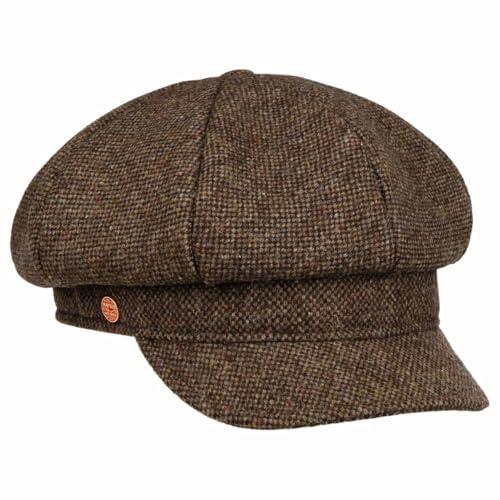 Mayser Coco Tweed Ballonmütze Schirmmütze meliert Damen Herbst Winter