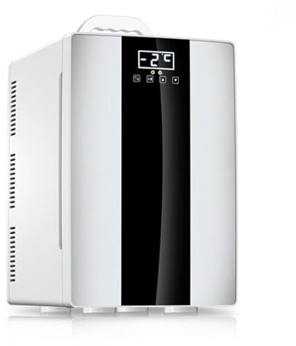 GIZNXBA 20L Mini Refrigerator Skincare Fridge, Mini Portable Thermoelectric Cooler And Warmer Refrigerators With LCD Temperature Display For Cosmetics, Food, Office And Car(Color:/Black,Size:110V)