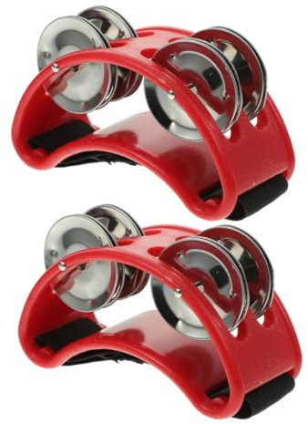 BESTonZON 2stücke Schlaginstrumente Fußglocken Zweireihig Für Erwachsene Musikinstrument Zubehör Müheloses Spielen Robuste Materialien Auffällige Farbe Für Bühnenauftritte Percussion