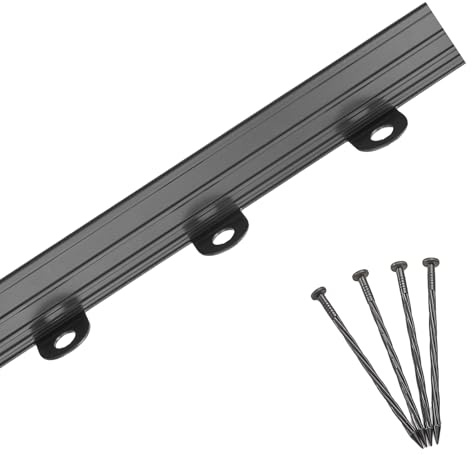 VEVOR Bordure de Jardin en Alliage d'Aluminium, Lot de 10, Bordures Paysagères Pliables en Métal, 1524x43 mm, Résistante à la Rouille, Installation Simple, pour Séparateur de Chemin de Cour, Pelouse