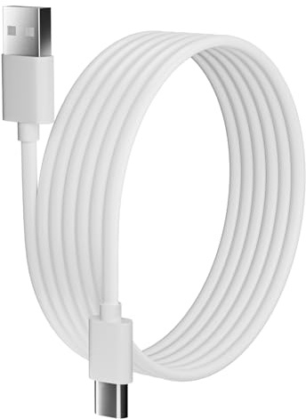 Micro USB Cable 10M, Power extension Cable Compatible with Mi 360°Home Camera 2K Pro/Smart Camera C300,EZVIZ,Wyze Cam,Blink,Eufy,extra long Micro USB Power Charging Cord for Security Cameras,White