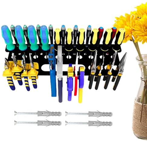 Wandhalterung für Schraubenschlüssel, für die Hand, Schraubenhalter, Reparaturwerkzeug, Organizer, 39,9 x 3,94 x 3,77 cm, Wandhalterung für Garagen