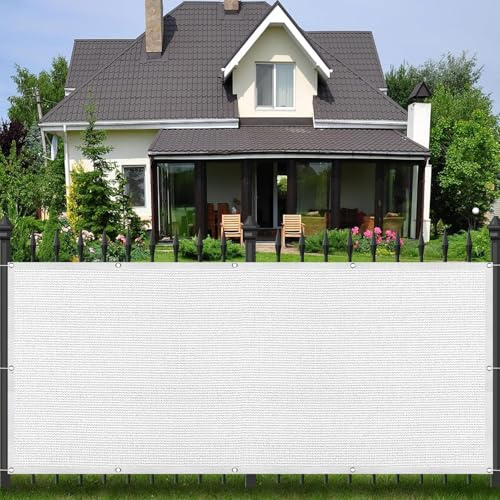 Outdoor Sun Shade Sail 550x570 cm Breathable Garden Canopy with Grommets & Installation Kit for Patio Carport Pergola Fence - White UV Protection Waterproof