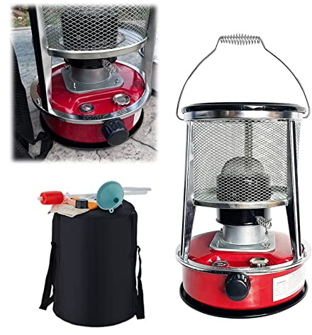CQDWD Kerosene Stove Heater, Indoor Kerosene Stove Space Heater for Home Portable Kerosene Heater Light Glass Burner Radiant Heater with Cooking System Camp Stove