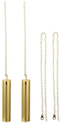 GLEAVI Standuhr Uhrgewicht Ersatzteil Eisen Uhrgewicht mit 2m Kette und Haken für Wanduhren Pendeluhr Zubehör