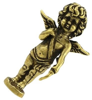 TOYZFRIENDY Kleiner Amor Statue Messing Skulptur Desktop Dekoration Handgefertigt für Wohnzimmer Schlafzimmer Büro