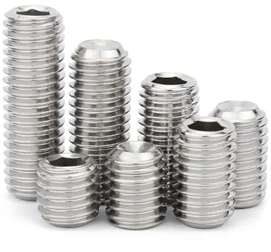 Feingewinde 304 Edelstahl Schwarz 12,9 Stahl Innensechskant Innensechskant Ringschneide Madenschraube Gewindestift M3 M4 M5 M6 M7 M8 M10 M12(304 stainless,5pcs M7x1x8)