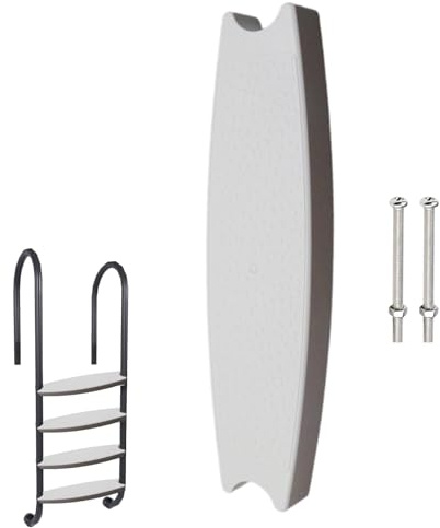 Scaletta Per Piscina - Gradini Sostitutivi Fissati Con Bulloni, Gradini Antiscivolo Impermeabili | Stabile Per Piscin Interrata Fuori Terra Per Per Piscina Per Riparazione Di Attacchi