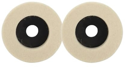 Discos de lijado, Rueda de pulido lana 75mm for amoladora angular disco abrasivo acero inoxidable madera y Metal(2pc)