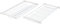 Casabriko 50356 Scolapiatti da Incasso, Acciaio Verniciato, Bianco, 60 cm