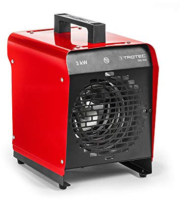 TROTEC Heizlüfter TDS 19 E – Heizleistung 1,5 kW / 3 kW – Bauheizer Luftmenge 320 m³/h – Heizgebläse für Werkstatt, Industrie, Halle, Garage