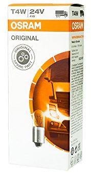 10x OSRAM GLÜHBIRNEN 24V 4W BA9s INNENRAUMBELEUCHTUNG RÜCKLICHT BLINKER