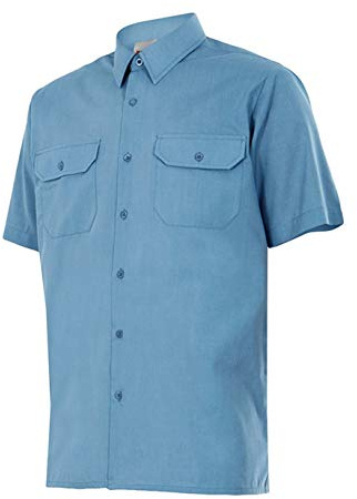 VELILLA 522; Camisa de Manga Corta; Color Celeste; Talla 3XL