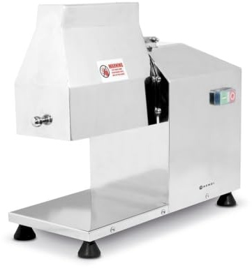 HENDI Elektrischer Fleischzartmacher, Geschwindigkeit: 75 U/Min, Inkl. Rollen für Rind- und Schweinefleisch., Marineren von Fleisch-Steak, 230V, 350W, 465x220x(H)430mm, Edelstahl