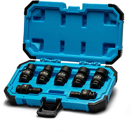 Capri Tools 3/20.3 cm-Antrieb Universal Schlag-Steckschlüsselsatz, 3/8-3/10.2 cm SAE, 7-tlg
