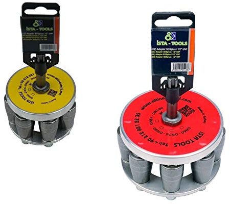 SDS-Plus Élargisseur de tuyau, extracteur de manchons, En DN 50, DN 60, DN 76, DN 80, DN 87, DN 100, DN 120, pour couvreurs, plombiers (DN 80 + DN 100)