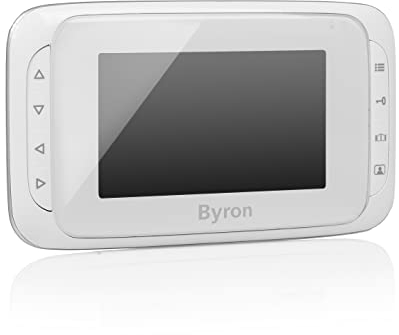 Byron DIC-22805 Set Schermo Wireless per Videocitofono, 4,5 pollici, 200 metri di portata