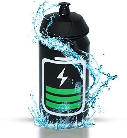 powermenschofficial BPA-FREI 500ml Radflasche BIO | TOP Qualität | Bike Bottle Wasserflasche ohne Plastik ohne Kunststoff | Triathlon Sport – Sporttrinkflasche 0,5L Rennrad Mountainbike Gravel