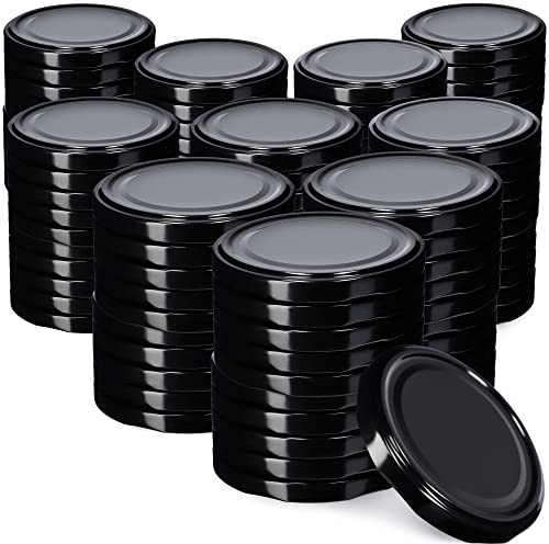 KADAX Lot de 100 couvercles Twist-Off Ø66 mm – Couvercles de Rechange en métal pour bocaux 200-350ml – Fermeture hermétique pour confitures, Miel & épices