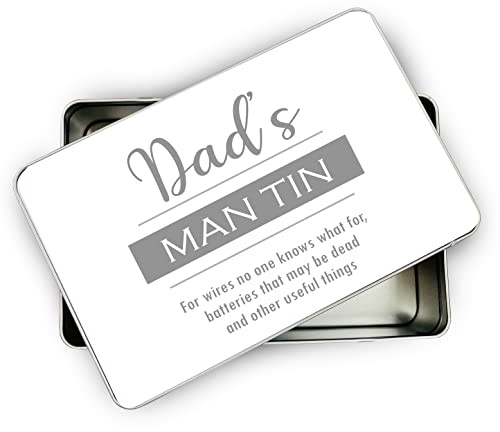 allaboutthebump DAD'S MAN TIN (Comedy Funny Present Gift for Birthday Fathers Day Christmas Secret Santa)