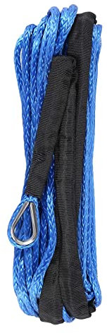 GrceBfeee 7700Lbs Corde de Treuil Électrique Corde en Nylon Corde de Fiber de Haute Résistance 6Mmx15M Ceinture de Remorque de Corde de Remorque de Voiture