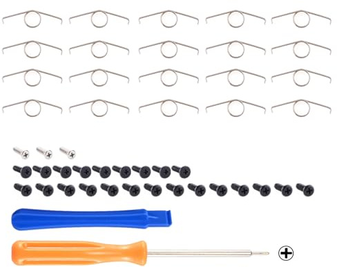eXtremeRate 20 Pcs Ersatz Feder für ps5 Controller R2 L2 Trigger Buttons, Trigger Spring Klammern Druckfeder Ersatzteile für ps5 Controller BDM-010/020 Modell