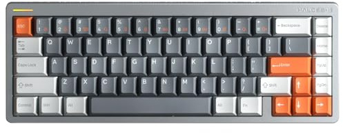 nuphy Halo65 HE - Teclado para juegos de disparador rápido, 65 por ciento de 67 teclas, teclado de interruptores magnéticos con cable, teclado de efecto Hall, accionamiento ajustable hiperrápido