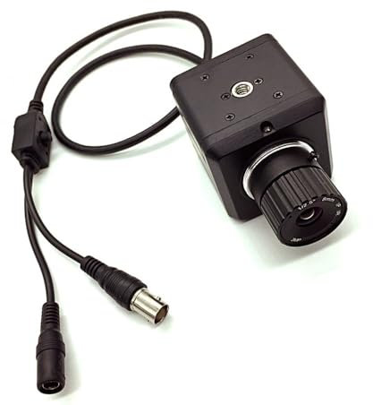 TYZK Mikroskop-Zubehör Mikroskop-Kameras 0.0001LUX 1200TV Lines 1/2 MCCD Prime Kamera BNC AV DIY Industrial mit Linse Haltbarkeit und zuverlässige Leistung (6-mm-Objektiv)