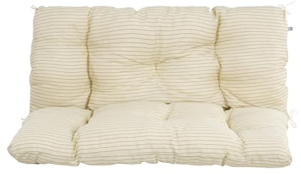 PATIO Bankauflage 100x50 cm Frigiliana Gartenbank Auflage 2 Sitzer mit Schnüren gesteppt einteilig