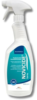 NOVICIDE Desinfektionsspray 1L Flächendesinfektionsmittel alkoholfrei | Gebrauchsfertig, keine Mischung nötig. 3 Min. Einwirkzeit, hinterlässt keine Schlieren oder Rückstände.
