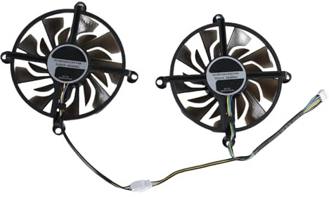 Dasbsug Ventilador de refrigeración de tarjeta gráfica de 86 mm con conectores de 4 pines para GTX1060 GTX960 GTX950 mejora la disipación del calor