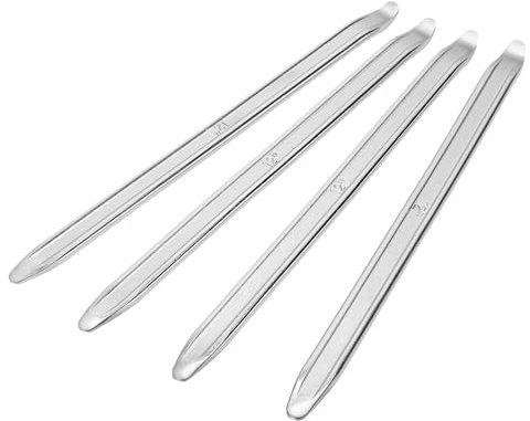 MANCHAP 4 Pieces Metal Tire Lever, 30cm/12 Inch Spoon Tire Remover for Motorcycle Bike Bicycle Repair