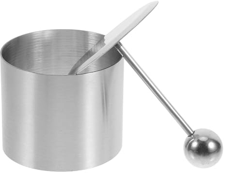 Lurrose Molde Redondo de Acero Inoxidable para Emplatar Platos Fríos y Sushi, Diámetro 6x5 Cm, Molde para Postres y Anillos para Tartas, Utensilio Versátil para Cocina Occidental