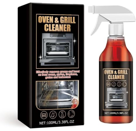Potentissimo Spray Detergente per Forni e Grill, Rimuove Facilmente Grasso e Residui di Cibo, Oven & Grill Cleaner Spray, Pulizia di Forno e Grill, Detergente per Forno, Piano Cottura e Grill