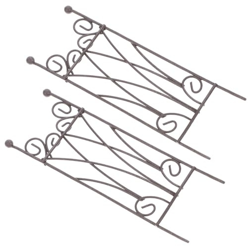 TIKODIDA Treillis de Jardin en Métal pour Plantes Grimpantes en Pot, Mini Support Compact pour Décorer Petits Pots, Lot de 2 Pièces pour Intérieur