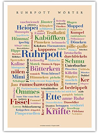 Deine Wörter Poster Ruhrpott (50x70 cm)