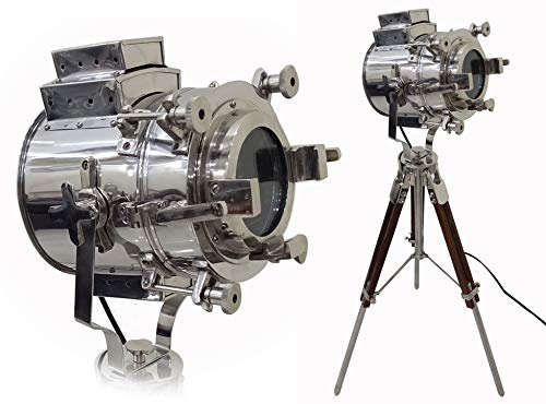 Projecteur trépied industriel éclairage intérieur/lumières/lampes/salons/bureau & maison décoratif vintage théâtre projecteur [lampadaire bas]