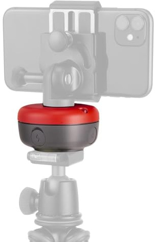 JOBY Spin Elektroniskt Bluetooth-stativhuvud, Motion Control, Motoriserad Smartphone Gimbal, Panorama, stativhållare, vlogging, innehållsskapande, rörelseinspelning, timer lapse, appkontroll