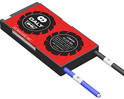 Daly Smart BMS 4S LiFePO4 12V 30A, Placa Protección Inteligente PCB para Batería de Litio con Bluetooth, Equilibrio, NTC, para Herramienta Eléctrica, Energía Solar Iluminación