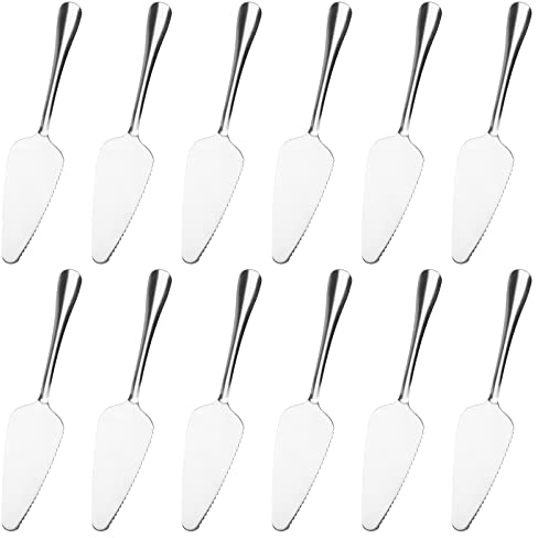 ZEONHEI 12 Stück Tortenheber Edelstahl, Kuchenheber Kuchenschaufel Tortenheber, Tortenmesser Hochzeit, Tortenschaufel für Küchen, Restaurants, Partys, Käse, Pizza