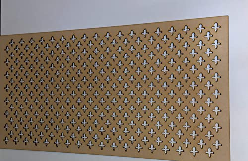 Dekoratives Abschirmgitter für Heizkörper, perforiert, 6 mm dicke MDF-Platte (1200 mm x 610 mm), PP16-Muster