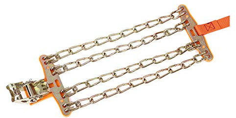 Universal Schneeketten Auto,Fallzugketten 1pc Ketten Gleichgewicht Design Auto Räder Reifen Reifen, Schnee, Eis Ketten Gürtel Winter-Anti-Skid Auto SUV-Rad-Kette Winter- (Size : 165mm to 195mm)