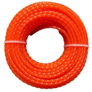 Mähfaden Trimmerschnur Rasentrimmerschnur, Nylon-Spiral-Bürstenschneider-Seil, Rasenmäher-Kopf-Zubehör(4mm 15m)