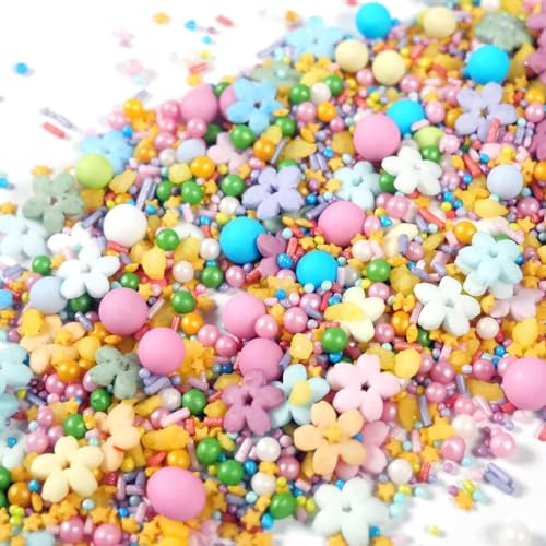 Streuselheld Flower Power 120g Blüten Zuckerstreusel und Schokoperlen