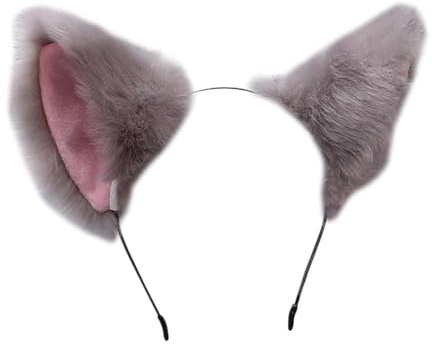 Kunstpelz Katze Fuchsohren Stirnband Katzenohren Stirnband Tierohren Haarband Pelzig Niedlich Halloween Stirnband Cosplay Haarband Cartoon Haarreifen Katzenohren Kopfbedeckung