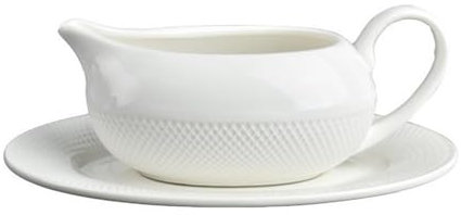 Ceramic Gravy Boat Set with Spoon E Serving Dish for Sauces Custard and Milk Perfect for Home and Restaurant Use