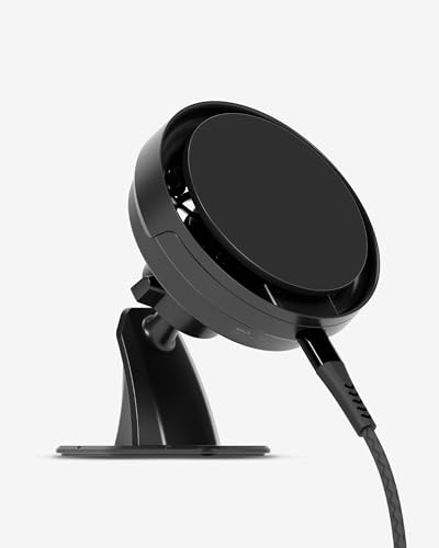 Mous Wireless Charging Dashboard Mount for iPhone 16/15/14/13, Pixel and S26, Compatible with MagSafe