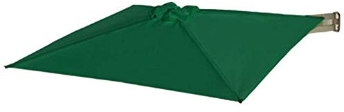QUSYZD Parasols 2.1m Square Wall Mounted Cantilever Patio Umbrella, Aluminium Frame & Polyester Canopy, Tilting Sunshade For Outdoor Garden Balcony,Red-Khaki